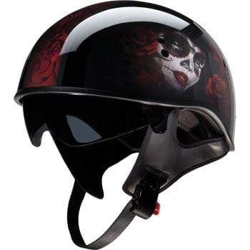 Parts Unlimited Drop Ship Half Helmet XS / Red Catrina Vagrant Helmet by Z1R 0103-1313
