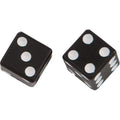 Valve Stem Caps Black Dice by Harddrive