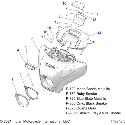 Vent Fairing by Polaris 5454864 Fairing Accessory