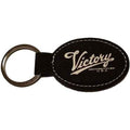 Key Chain Victory Script Oval Leather by Witchdoctors