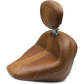 Vintage Solo Seat Brown Vinyl w/ Driver Backrest by Mustang Seats