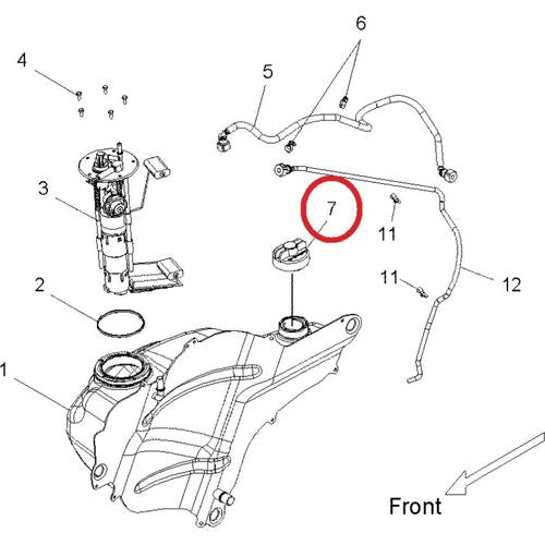 VISION FUEL CAP by Polaris 2877937 Gas Cap