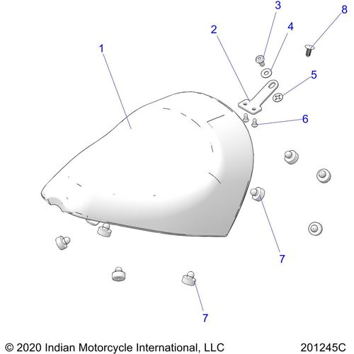 Washer-8.4X20X1.6 by Polaris 7556969 OEM Washer