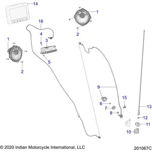 Off Road Express OEM Hardware Wedge Antenna Locating by Polaris 5451788