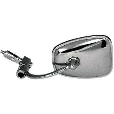 Wedge Style Bar End Mirror Chrome by EMGO 20-34000 Bar End Mirror