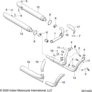 Weld-Muffler,Crsr,Stage 0,RH,Blk by Polaris 1263472-458 OEM Muffler