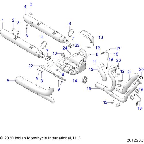 Weld-Muffler,Stage 0,LH,Blk by Polaris 1263259-922 OEM Muffler