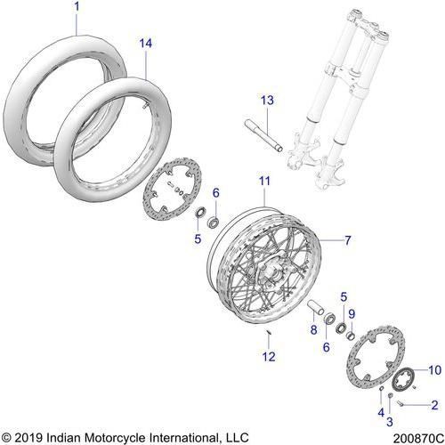 Wheel, Front - 2019 Indian Ftr 1200 Schematic-25779 OEM Schematic
