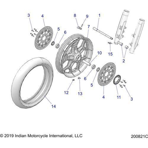 Wheel, Front All Options - 2020 Indian Chieftain Elite Schematic-24871 OEM Schematic
