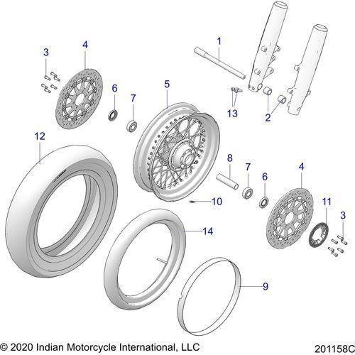 Wheel, Front All Options - 2021 Indian Chief Vintage Premium 116 Schematic-23386 OEM Schematic