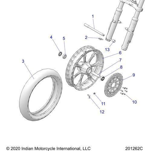 Wheel, Front All Options - 2022 Indian Chief 111 Schematic-21898 OEM Schematic