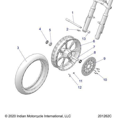 Wheel, Front All Options - 2022 Indian Chief Dark Horse 116 Schematic-21710 OEM Schematic