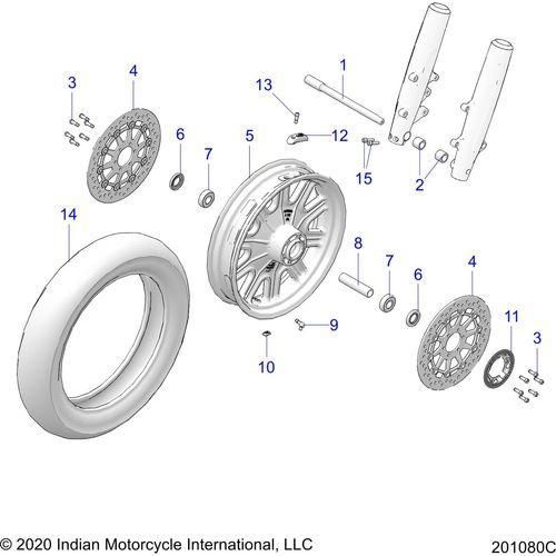 Wheel, Front All Options - 2022 Indian Springfield 111 Schematic-20340 OEM Schematic