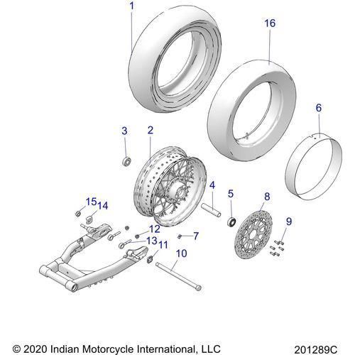 Wheel, Rear All Options - 2021 Indian Challenger Dark Horse Schematic-23762 OEM Schematic