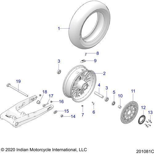 Wheel, Rear All Options - 2021 Indian Springfield Dark Horse Schematic-22271 OEM Schematic