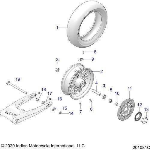 Wheel, Rear All Options - 2022 Indian Springfield Dark Horse Schematic-20148 OEM Schematic