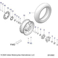 Wheel, Rear N22rza22/Rzs25 - 2022 Indian Ftr 1200 Carbon