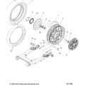 Wheel, Rear, White Wall, Bobber Twenty N22mtg00/Mth00 All Options - 2022 Indian Scout Rogue