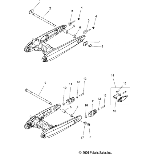 Wheels, Axle Adjuster, Rear - 2007 Victory Jackpot/Ness All Options - V07Xb26/Bc26 Schematic 4938 OEM Schematic