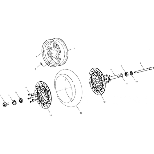 Wheels, Front - 2000 Victory Sport Cruiser - V00Cs15Dc Schematic 8042 OEM Schematic