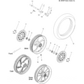 Wheels, Front - 2009 Victory Vision Street/Ness/Touring/10Th Ann. - V09Sb36/Sc36/Sd36/Sz36