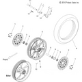 Wheels, Front - 2011 Victory Cross Roads Custom/Cross Country All Options - V11Bb36/Db36/Dc36/Eb36