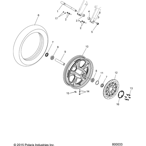Wheels, Front - 2016 Victory Judge Intl Schematic 1016 OEM Schematic