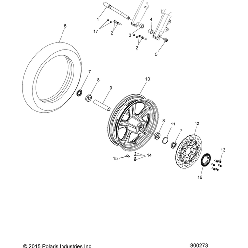 Wheels, Front - 2017 Victory Judge Intl Schematic 297 OEM Schematic