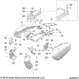Wing Radiator LH by Polaris 5455076 OEM Hardware