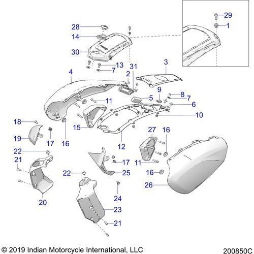 Wing Radiator RH by Polaris 5455077 OEM Hardware
