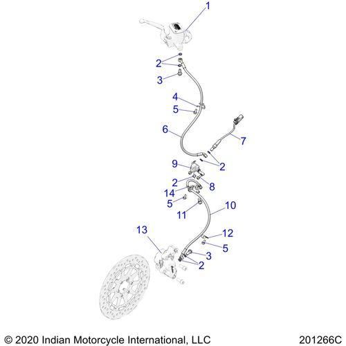 Wireform-Brakeline Front by Polaris 5345215 Brake Hardware