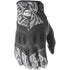 Western Powersports Drop Ship Gloves MD / Black/White Lace Women's Vixen Gloves by Highway 21 489-0091M