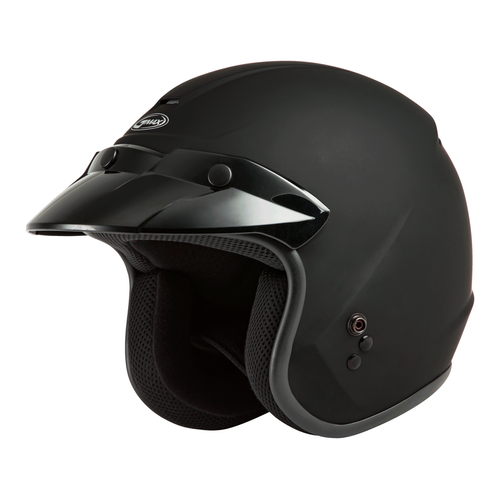 Western Powersports Drop Ship Open Face 3/4 Helmet LG / Matte Black Youth OF-2Y Open Face Helmet by GMAX G1020072