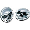 Zombie Medallions 1" Diameter Chrome by Kuryakyn